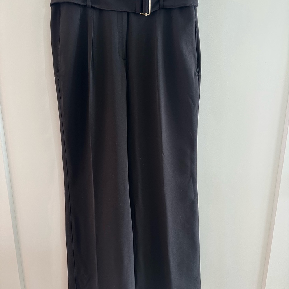 White House Black Market Black Wide-Leg Pants, size 14